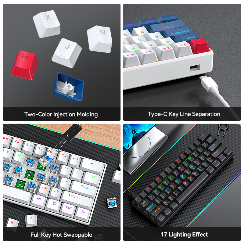 T-WOLF T60 Wired Gaming Keyboa - Gaming Keyboard Not Typing reseña y precio