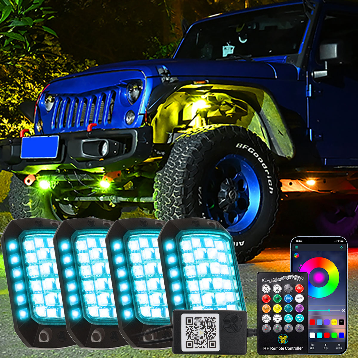 Car RGB LED Chassis Light Stri - Rgb Underglow Strip reseña y precio