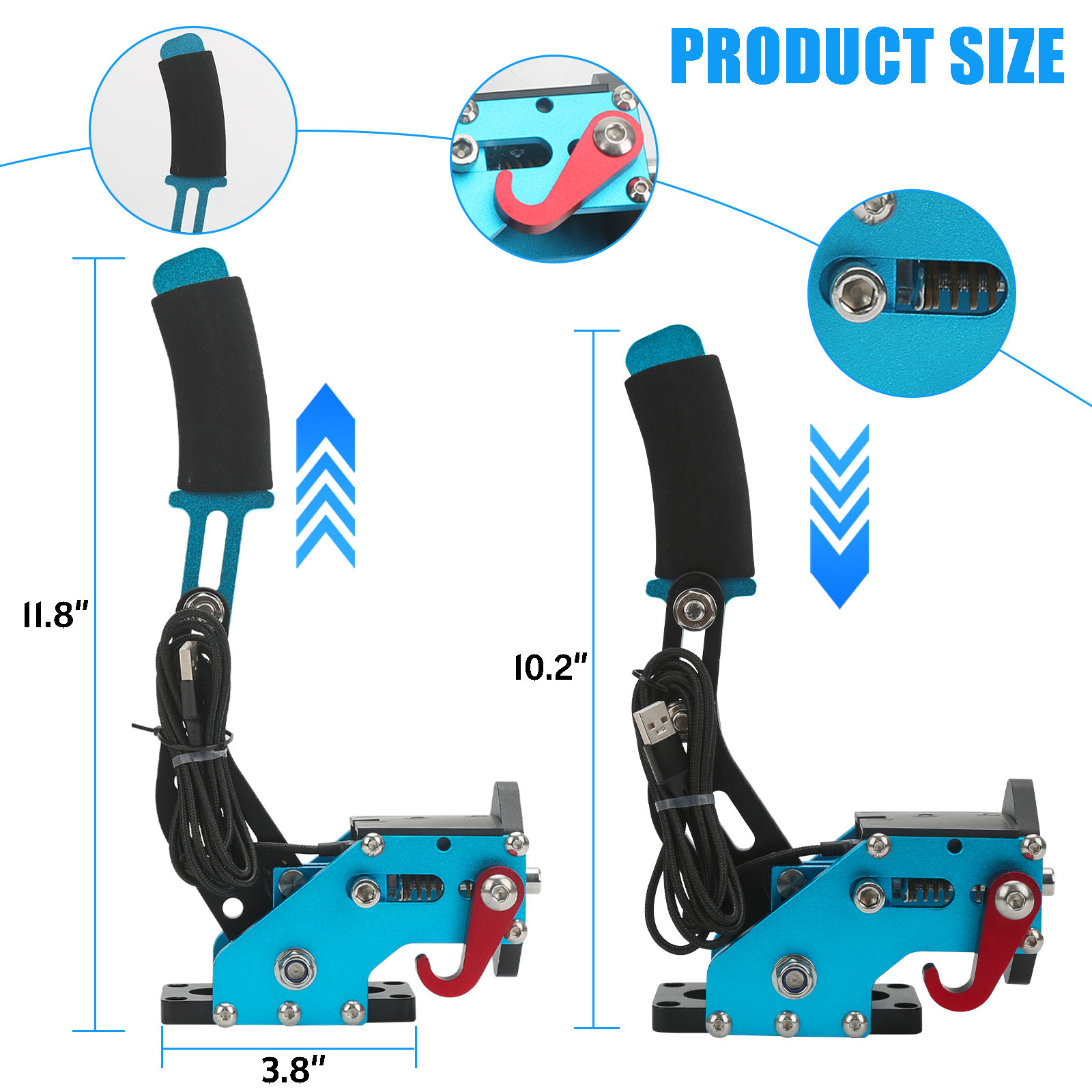 USB Handbrake Kit  with Clamp  - Gaming Keyboard Hall Effect reseña y precio