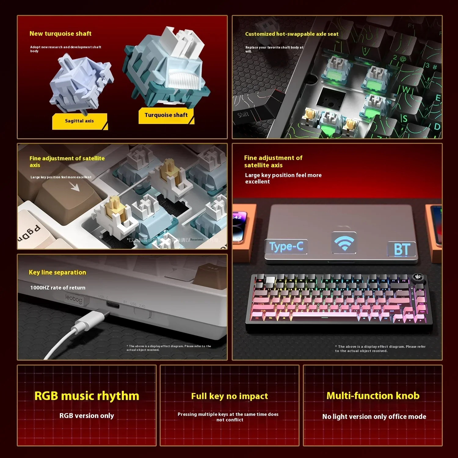 Leobog Hi75C Hi75 Hi75C Pro Al - Gaming Keyboard Typewriter reseña y precio