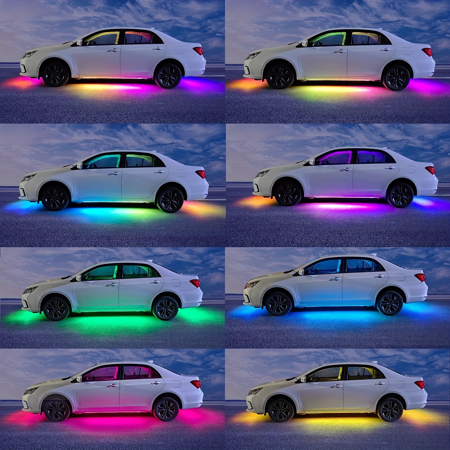 RGB Flexible Car Underglow Lig - Rgb Underglow Strip reseña y precio