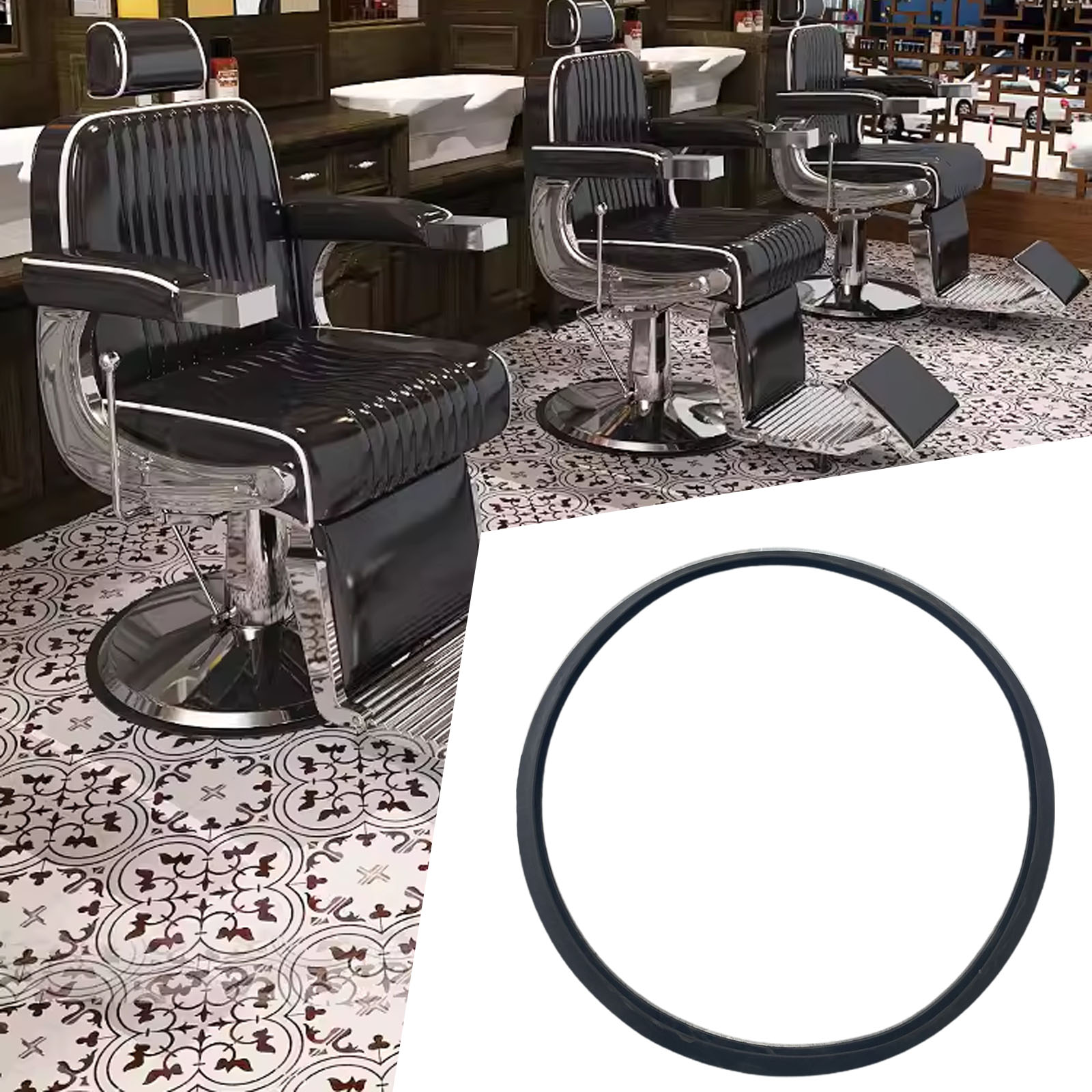 Barber Chair Rubber Base Ring  - Gasket Mount Kit reseña y precio