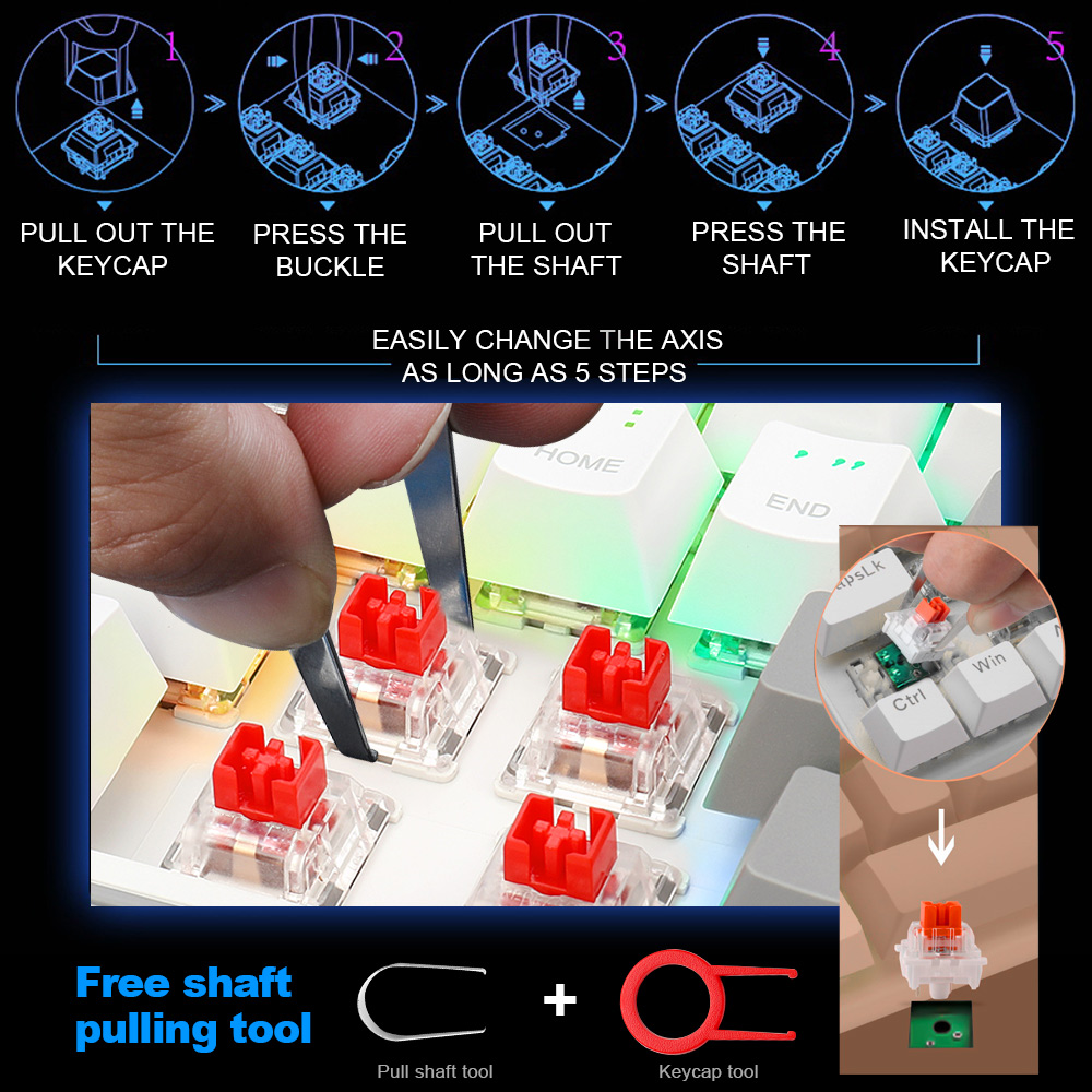 E-YOOSO Z11 RGB USB 60% Mini M - Gaming Keyboard E Yooso reseña y precio