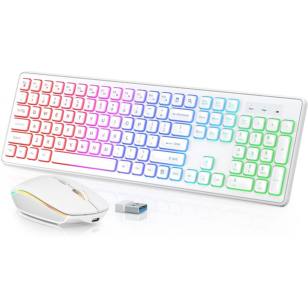Backlit Wireless Keyboard and  - Gaming Keyboard Mouse Combo reseña y precio