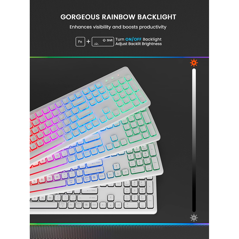 Backlit Wireless Keyboard and  - Gaming Keyboard Mouse Combo reseña y precio
