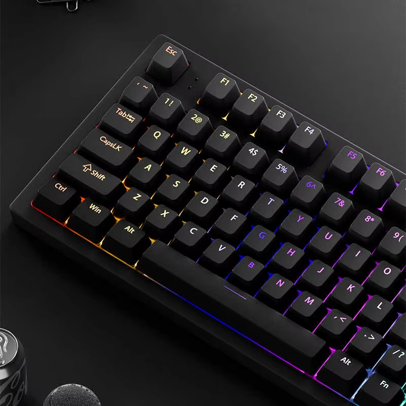 130+ Keys Black Custom Double  - Keyboard Gaming Black reseña y precio