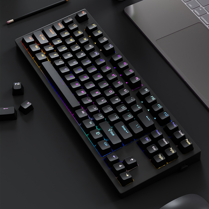 130+ Keys Black Custom Double  - Keyboard Gaming Black reseña y precio