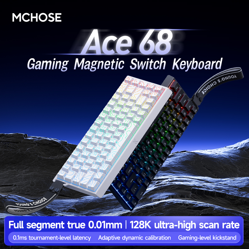 MCHOSE ACE68 ACE60 Pro Magneti - Gaming Keyboard Expensive reseña y precio