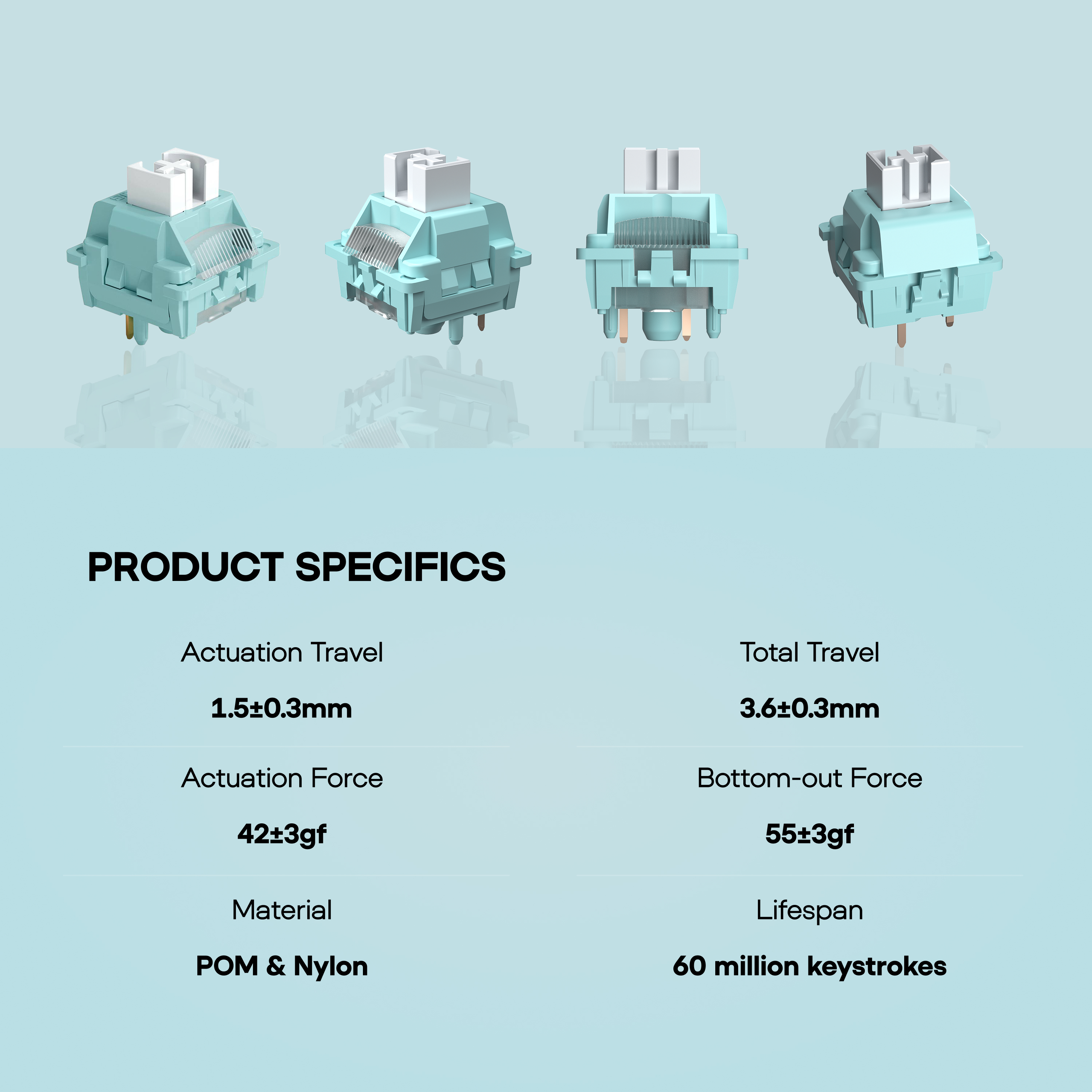 100 Pieces LEOBOG Ice Vein 42g - Keyboard Lube Kit reseña y precio