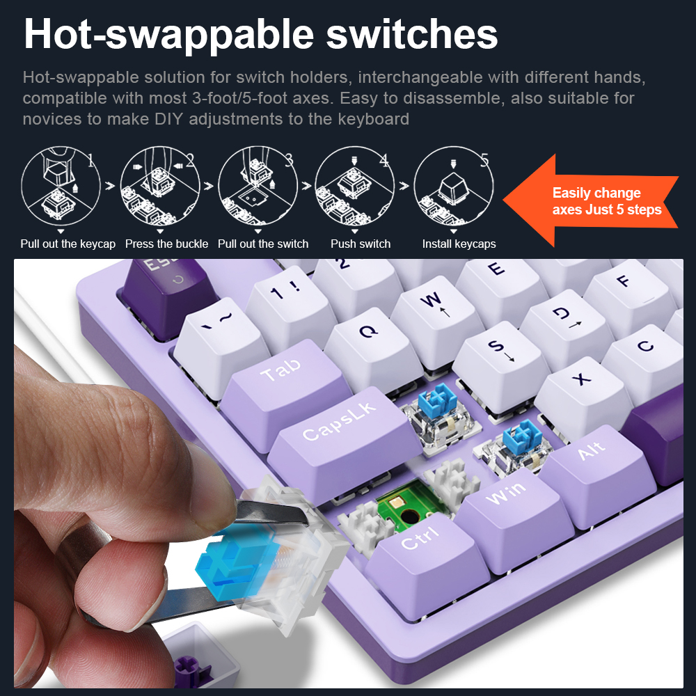 E-YOOSO Z94 USB Mechanical Gam - Gaming Keyboard E Yooso reseña y precio